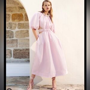 Aje Mimosa Midi Cut-Out Dress